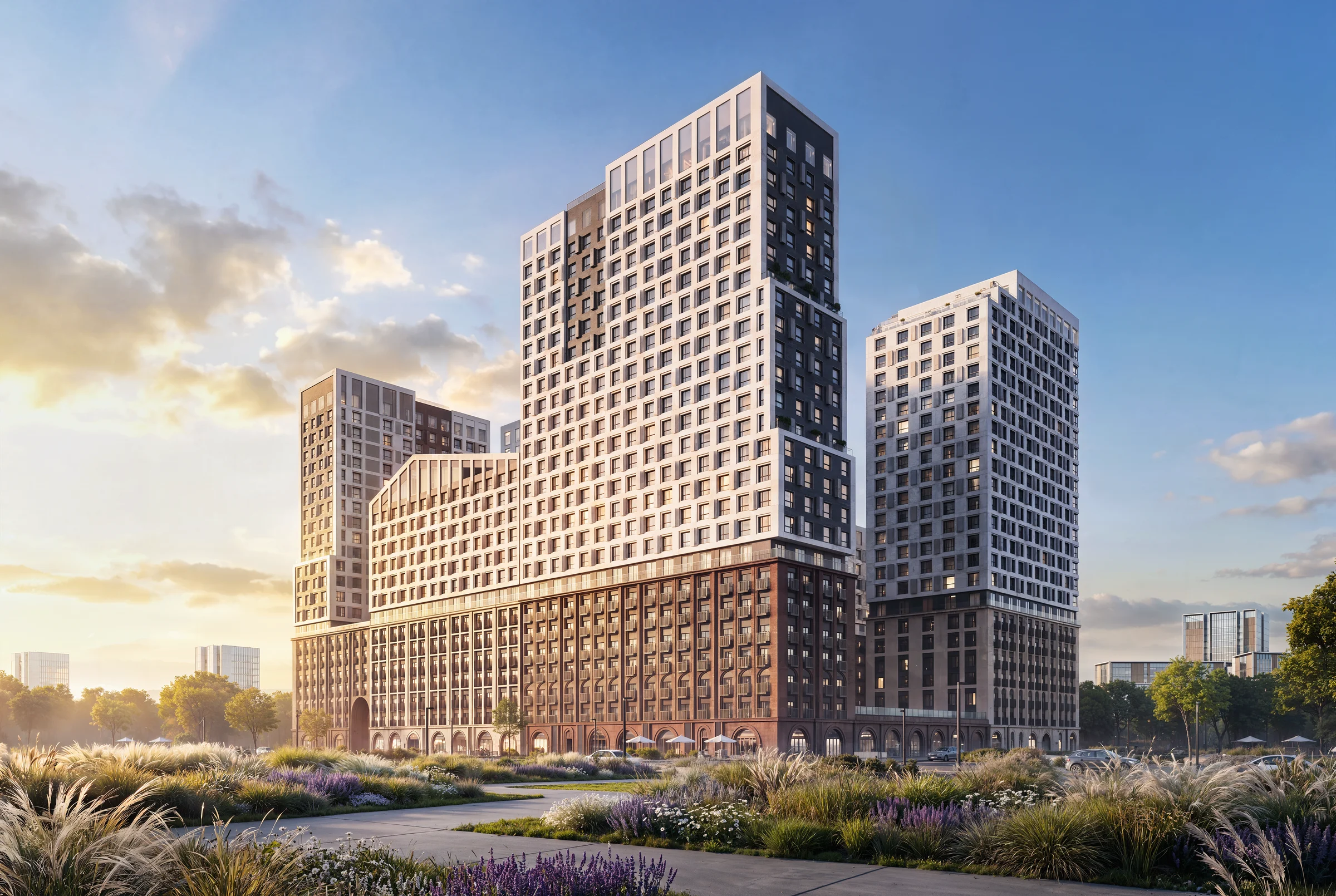 Новый элитный жилой квартал на Мосфильмовской улице